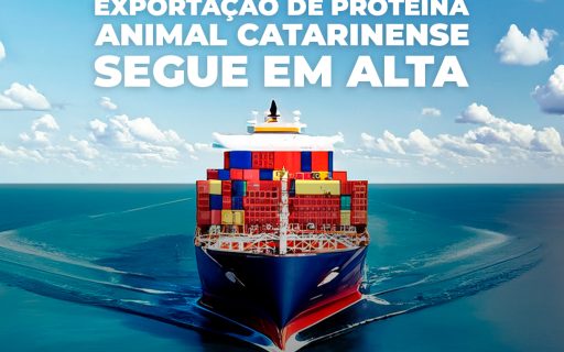 EXPORTAÇÃO DE PROTEINA ANIMAL CATARINENSE SEGUE EM ALTA
