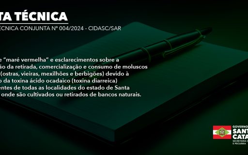 Nota Técnica Conjunta nº 004/2024 – CIDASC/SAR
