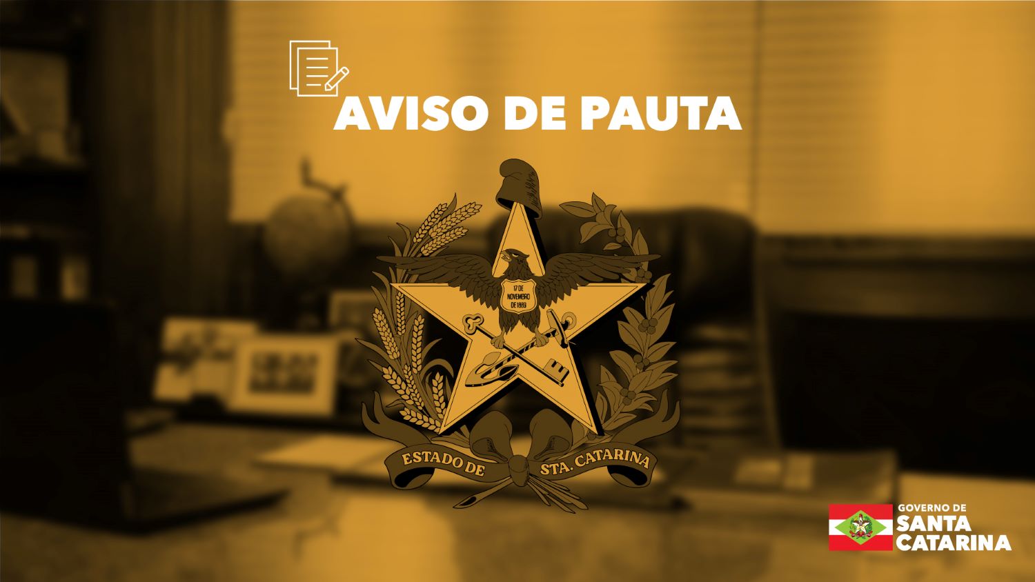 AVISO DE PAUTA: Governo do Estado lança o Programa SC Rural II em Canoinhas